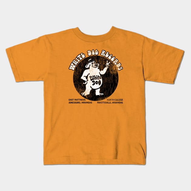 White Dog Records Kids T-Shirt by rt-shirts
